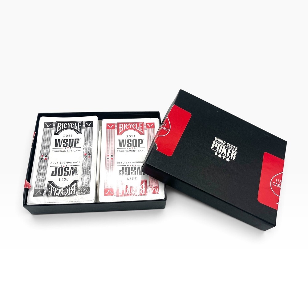 Bicycle 2011 World Series of Poker WSOP Tournament Playing Cards 2 Deck Set Box